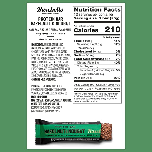 Barebells Protein Bars - Protein Snacks with High Protein - Chocolate Protein Bars - Perfect on The Go Protein Snack & Breakfast Bars