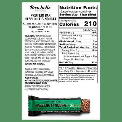 Barebells Protein Bars - Protein Snacks with High Protein - Chocolate Protein Bars - Perfect on The Go Protein Snack & Breakfast Bars