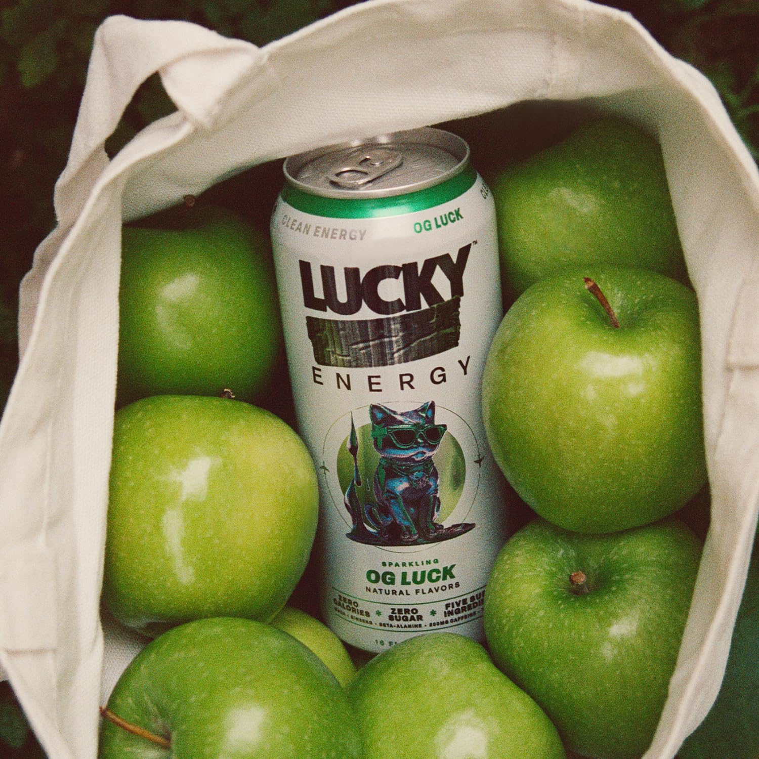 Lucky Energy Sugar Free Energy Drinks 19.2 Fl Oz Cans, Assorted Flavors, Zero Aftertaste, With Maca, Ginseng, Taurine, Beta-Alanine, 200mg Caffeine