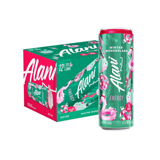 Alani Nu WINTER WONDERLAND Sugar Free, Low Calorie Energy Drinks | 200mg Caffeine | Biotin B Vitamins | Zero Sugar | 10 Calories | 12 Fl Oz Cans |12 Pack