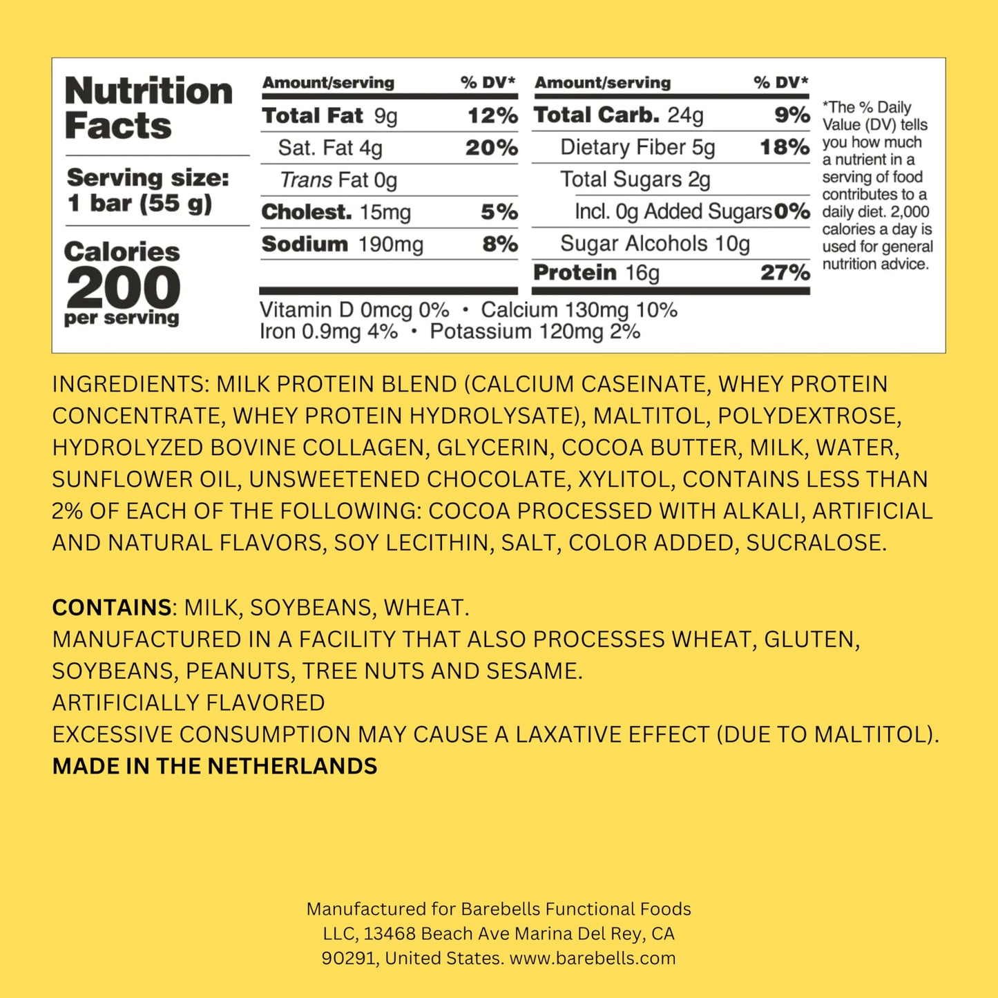 Barebells Protein Bars - Protein Snacks with High Protein - Chocolate Protein Bars - Perfect on The Go Protein Snack & Breakfast Bars