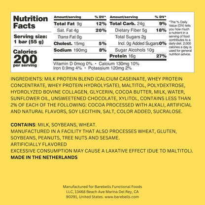 Barebells Protein Bars - Protein Snacks with High Protein - Chocolate Protein Bars - Perfect on The Go Protein Snack & Breakfast Bars