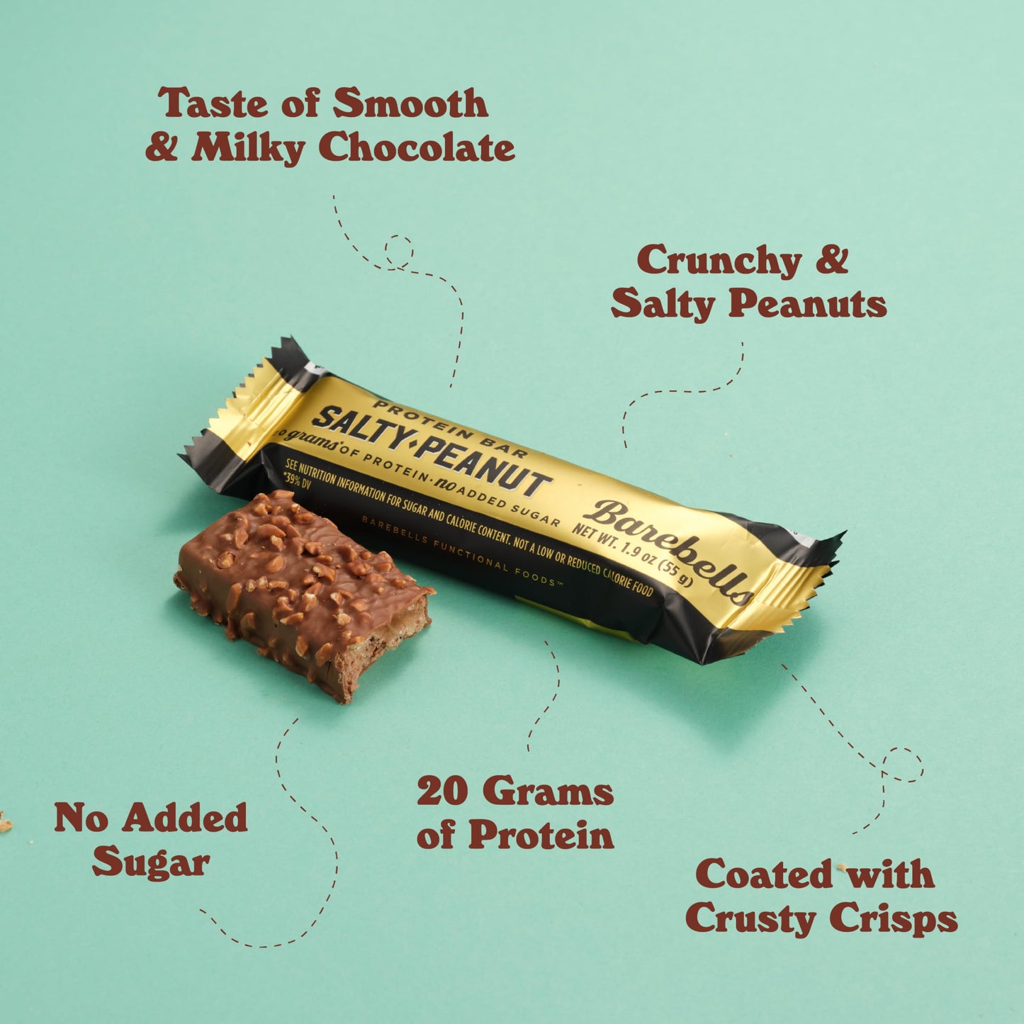 Barebells Protein Bars - Protein Snacks with High Protein - Chocolate Protein Bars - Perfect on The Go Protein Snack & Breakfast Bars