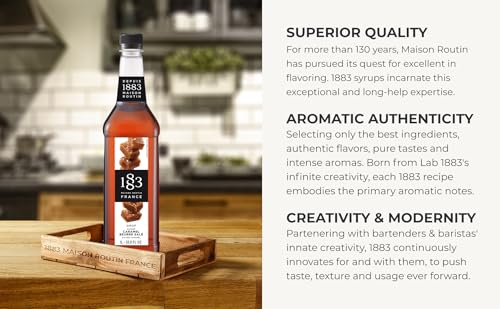 Coffee Syrup, Syrup for Drinks, 1 Liter Bottle