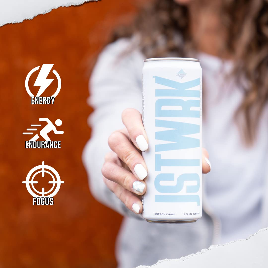 JST WRK Energy Drink - 12-Pack, Sugar-Free, Zero Calories, No Sugar Alcohols, 12 Fl Oz., 200 milligrams Caffeine