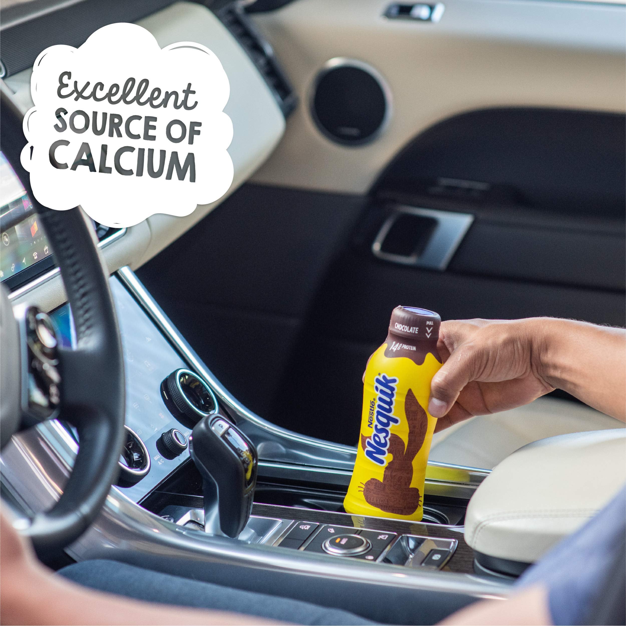 Nestle Nesquik Low Fat 1% Milk, Chocolate, 14 Ounce (Pack of 12)