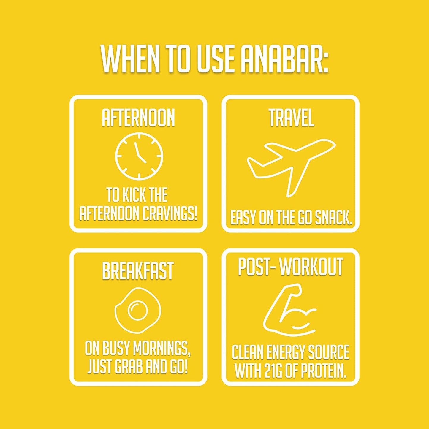 Anabar Protein Bar, The Protein-Packed Candy Bar, Amazing Tasting Protein Bar, No Sugar Alcohols, High Protein, Amazingly Delicious, 20 Grams of Protein