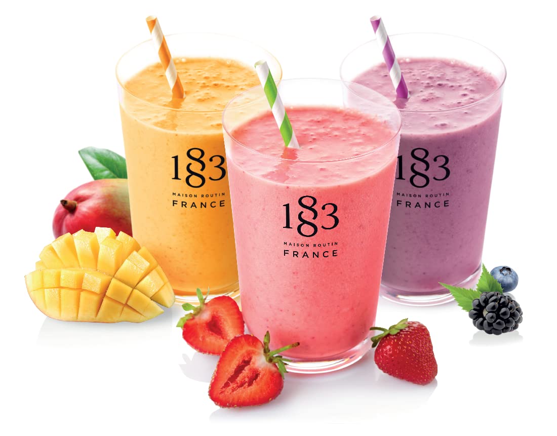 1883 Strawberry Smoothie 1L Carton, Made with real fruit, no preservatives, vegan Approved, GMO Free