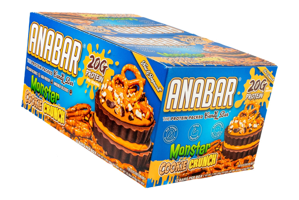 Anabar Protein Bar, 12 Bars, Milk Chocolate Monster Cookie Crunch