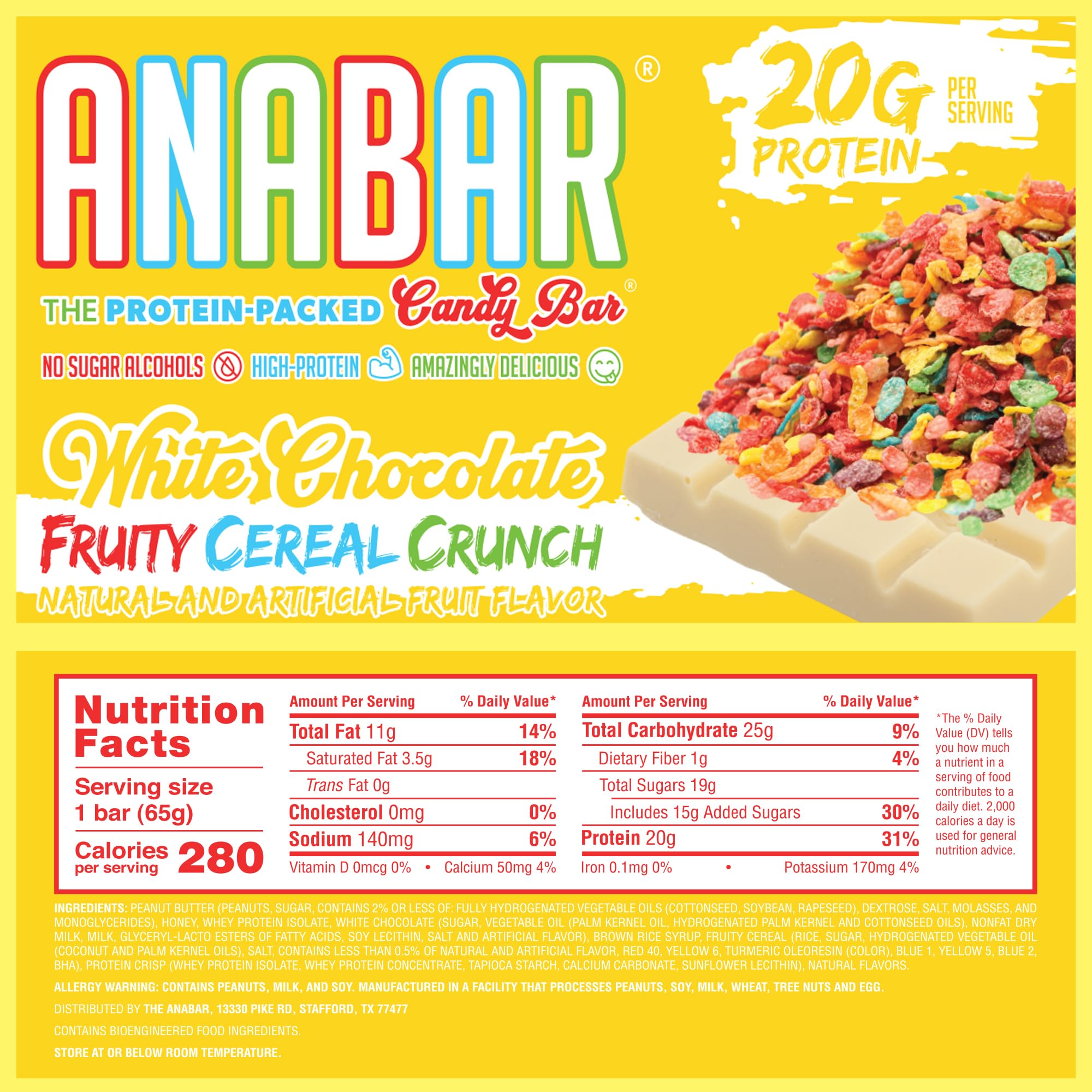 Anabar Protein Bar, The Protein-Packed Candy Bar,