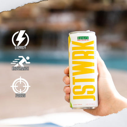 JST WRK Energy Drink - 12-Pack, Sugar-Free, Zero Calories, No Sugar Alcohols, 12 Fl Oz., 200 milligrams Caffeine