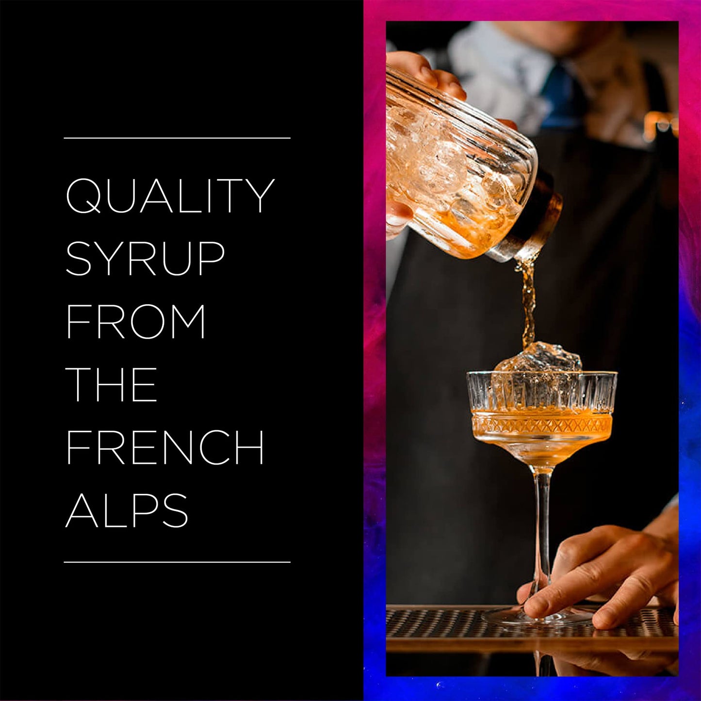 Coffee Syrup, Syrup for Drinks, 1 Liter Bottle