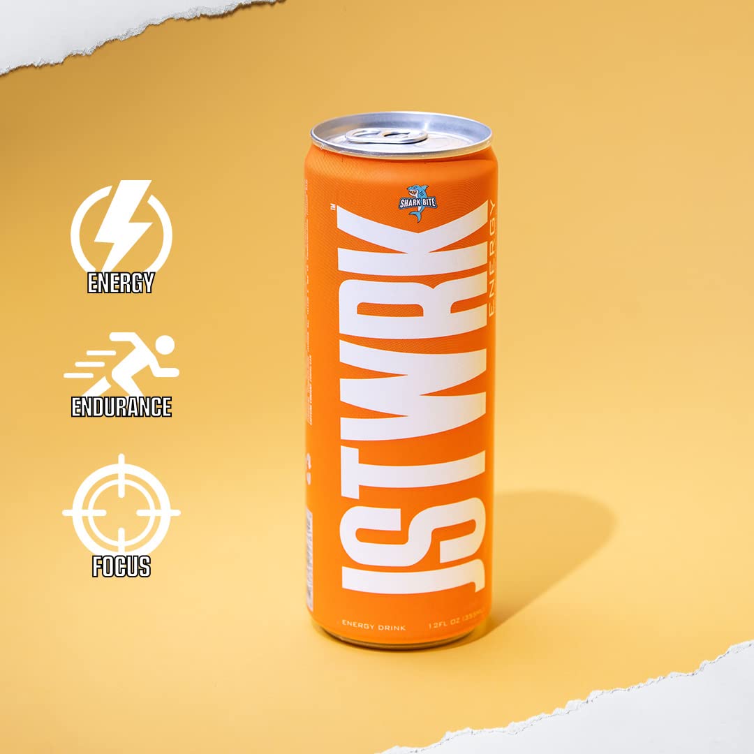 JST WRK Energy Drink - 12-Pack, Sugar-Free, Zero Calories, No Sugar Alcohols, 12 Fl Oz., 200 milligrams Caffeine