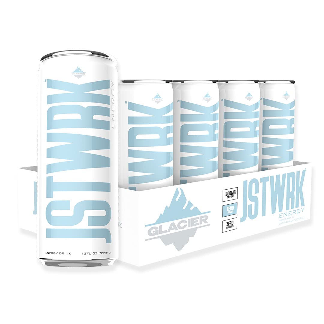 JST WRK Energy Drink - 12-Pack, Sugar-Free, Zero Calories, No Sugar Alcohols, 12 Fl Oz., 200 milligrams Caffeine