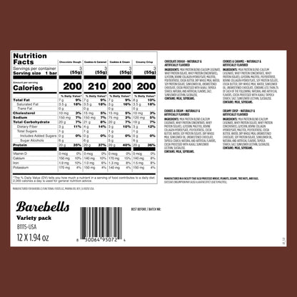 Barebells Protein Bars - Protein Snacks with High Protein - Chocolate Protein Bars - Perfect on The Go Protein Snack & Breakfast Bars