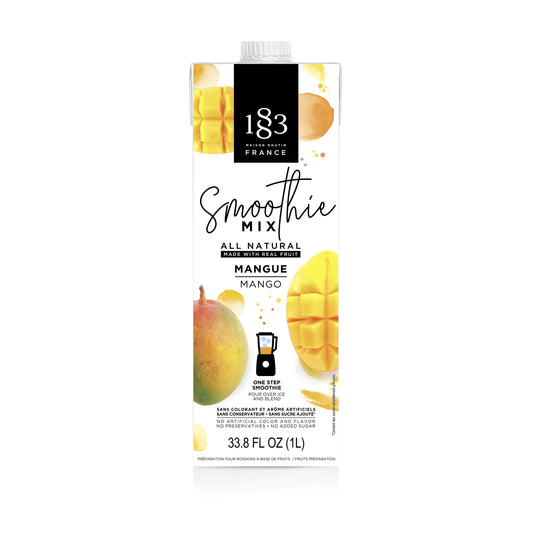 1883 Mango Smoothie Mix | Aseptic Carton 1 Liter 33.8 Fluid Ounces