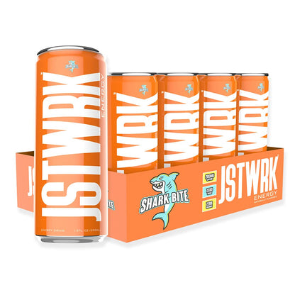 JST WRK Energy Drink - 12-Pack, Sugar-Free, Zero Calories, No Sugar Alcohols, 12 Fl Oz., 200 milligrams Caffeine