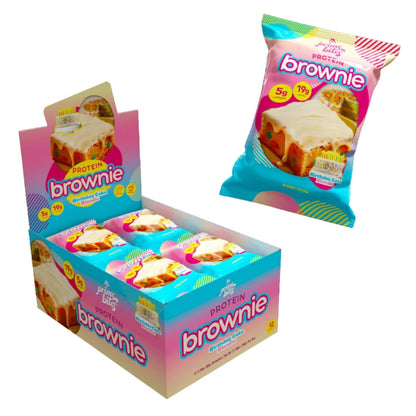Prime Bites Protein Brownie from Alpha Prime Supplements | High Protein, Collagen Fortified Low Sugar Treat | Delicious Snack | 12 Bars per Box
