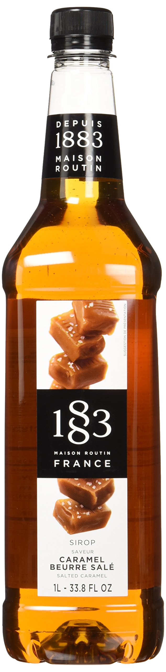 1883 Maison Routin France Salted Caramel Syrup, 33.8 Fl Oz
