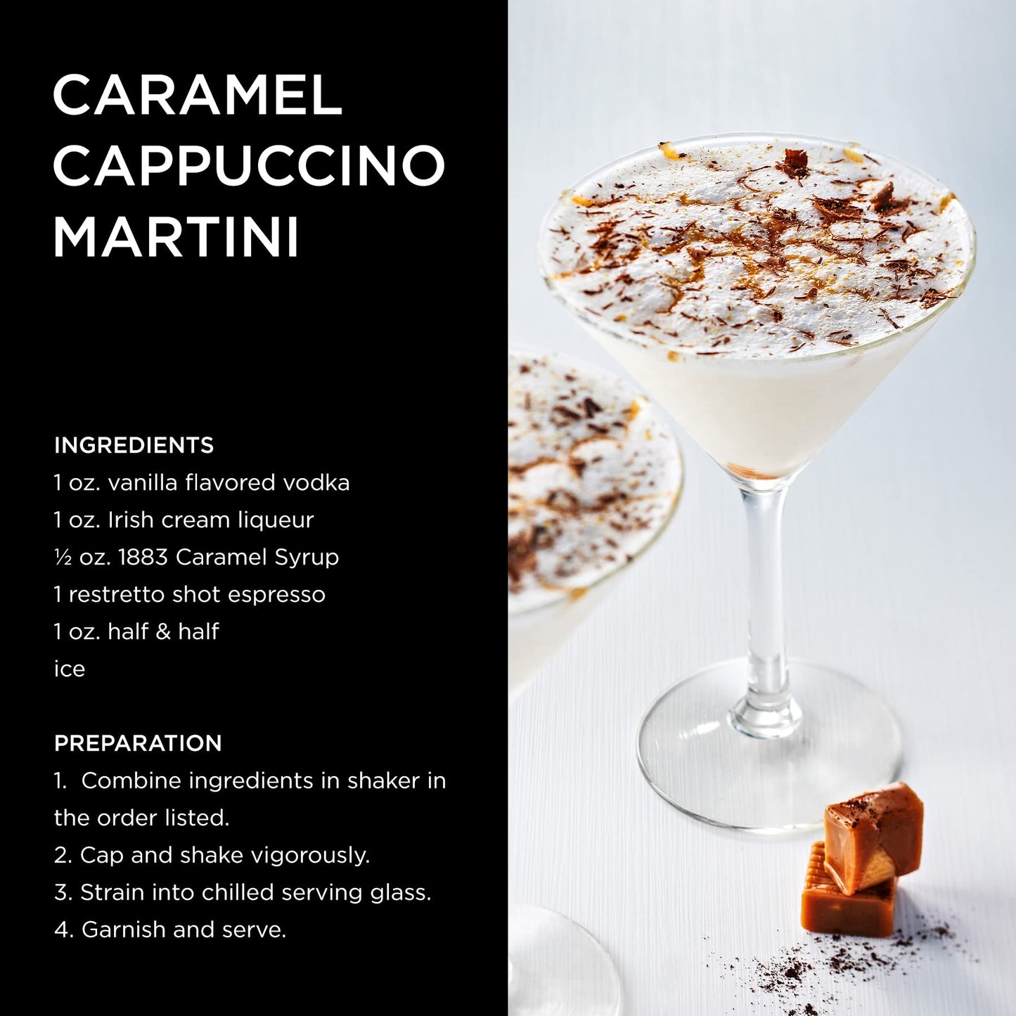 Coffee Syrup, Syrup for Drinks, 1 Liter Bottle