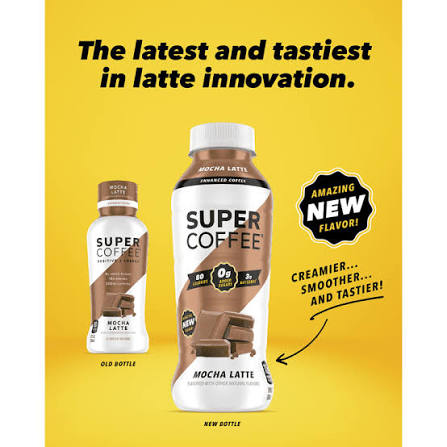 Super Coffee Mocha Dark — 12-Pack | Zero Sugar, Real Espresso Energy