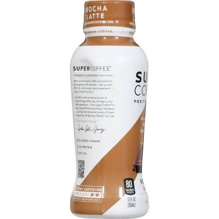 Super Coffee Mocha Dark — 12-Pack | Zero Sugar, Real Espresso Energy