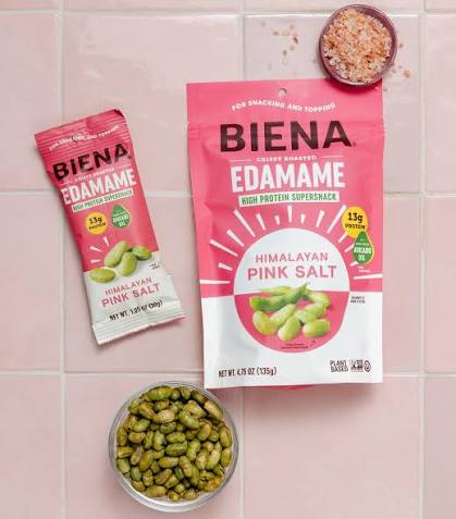BIENA FOODS Himalayan Pink Salt Roasted Edamame, 4.75 OZ