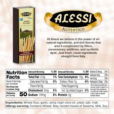 Alessi Thin Garlic Breadsticks, 4.4 Ounce (Pack Of 3)