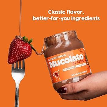 NUCOLATO Hazelnut Spread — 12.3 oz | Zero Added Sugar, Keto-Friendly
