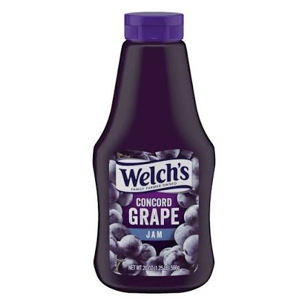 Welch's Concord Grape Jam, 20 Oz Squeeze Bottle( 2 Pack )