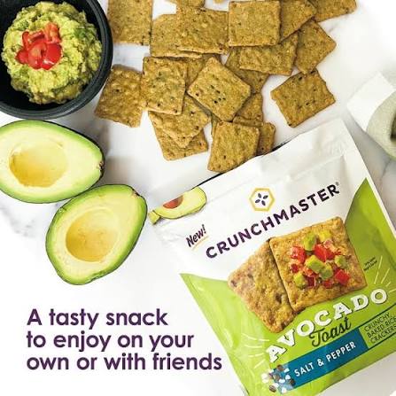 CRUNCHMASTER Salt & Pepper Avocado Toast Crackers, 3.54 OZ