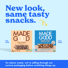 MadeGood Cookies & Crème Granola Bars — 6-Pack | Organic, Allergen-Friendly Snack