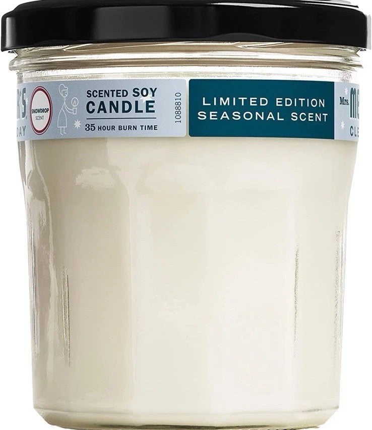 Mrs Meyer's Clean Day Snow Drop Candle 7.2 Ounce (Pack of 2)