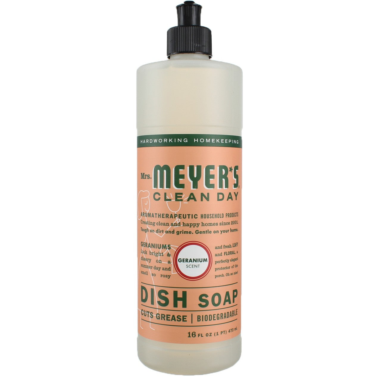 Mrs. Meyer'S Dish Soap Liq Geranium 16 Fl oz