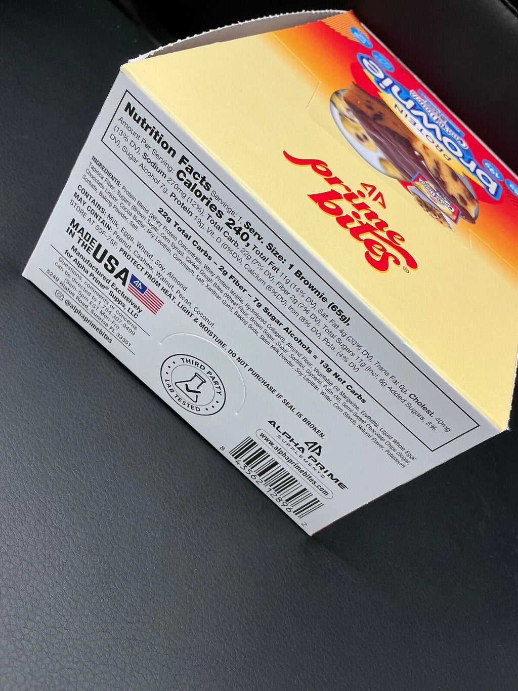 Prime Bite Brownie Cookie Dough Bites